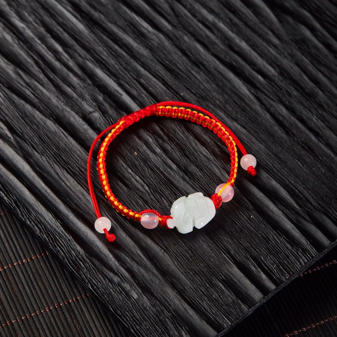 【云上雅岚】财缘丨C37945-翡翠貔貅红绳-多样性发一件