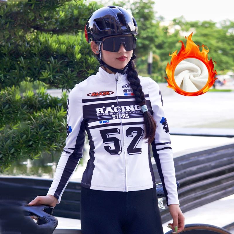 sunweb秋冬加厚男女加绒保暖外套长袖户外防风骑行服 5-12度 竟速