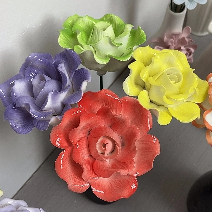 陶瓷纯手工捏花设计