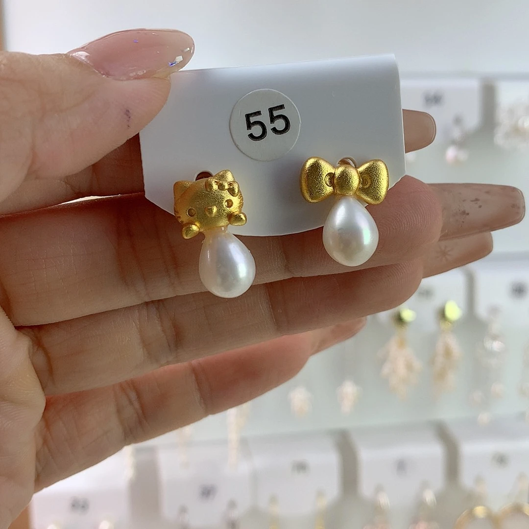 未镶嵌耳饰淡水珍珠