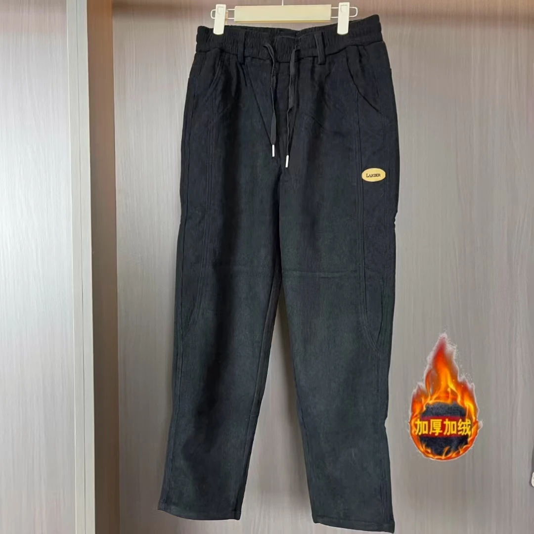 春秋款男士牛仔老爹裤宽松百搭潮流直筒裤时尚显瘦哈伦休闲小脚裤