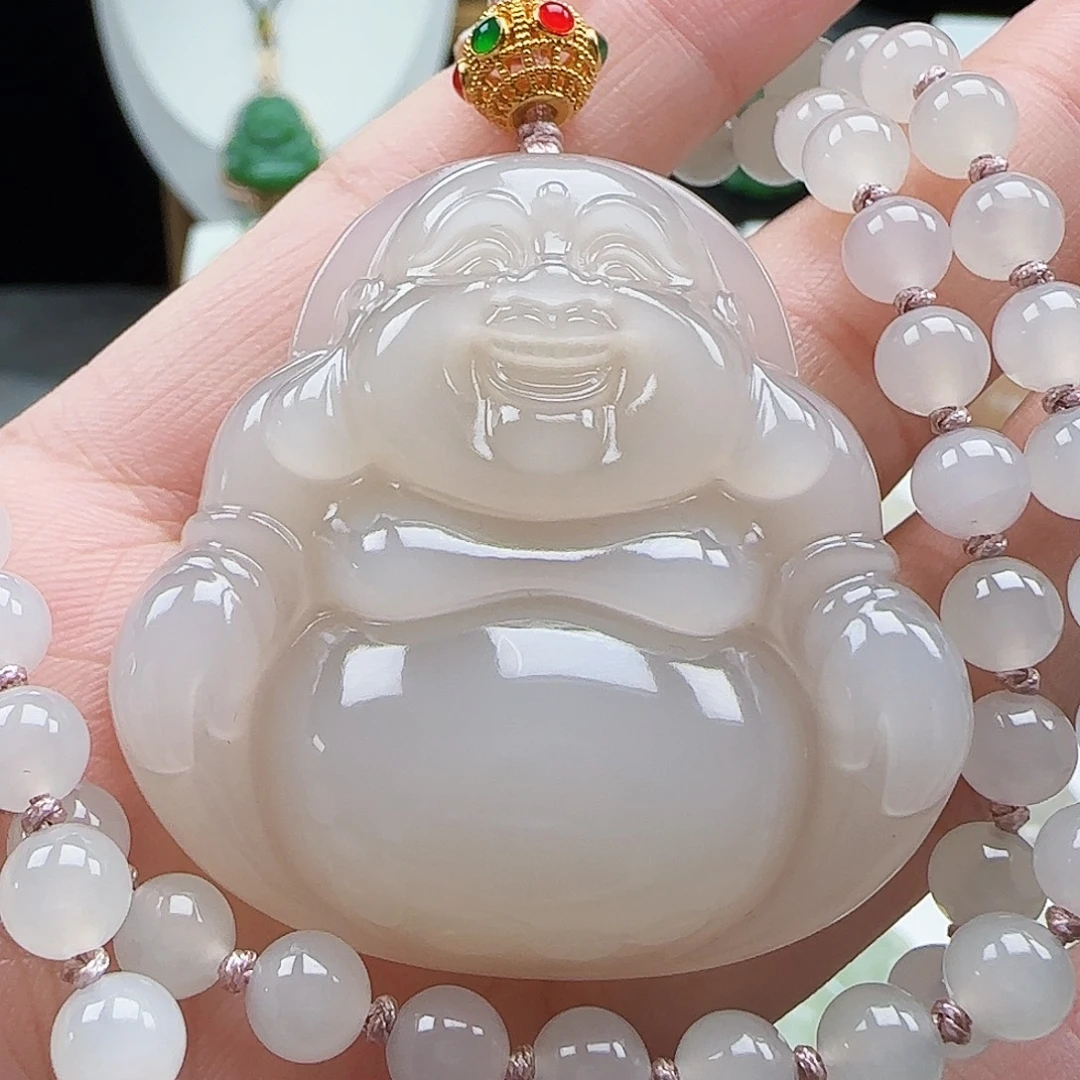 吊坠(赠链)足金镶嵌和田玉