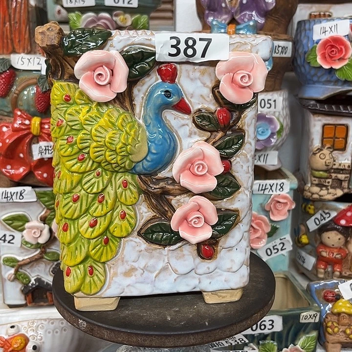 紫砂花盆粗陶材质多肉花盆