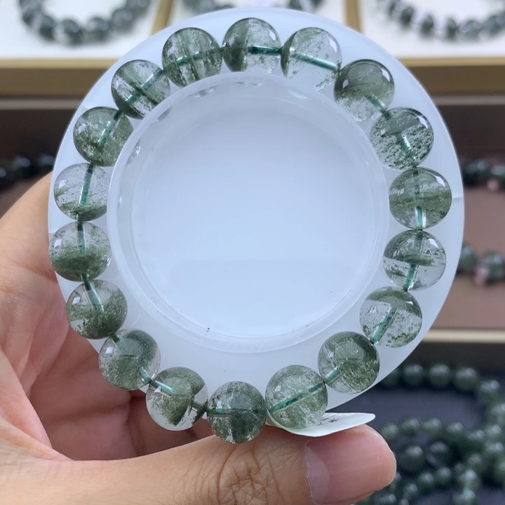 未镶嵌手链水晶绿幽灵