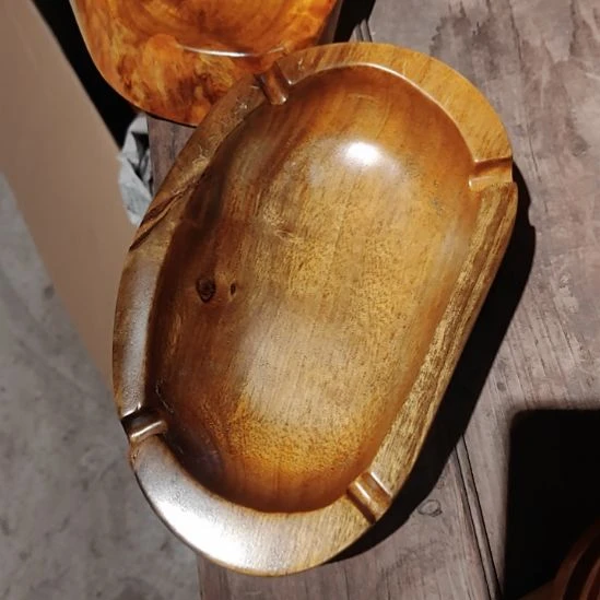 小叶桢楠金丝楠木烟灰缸