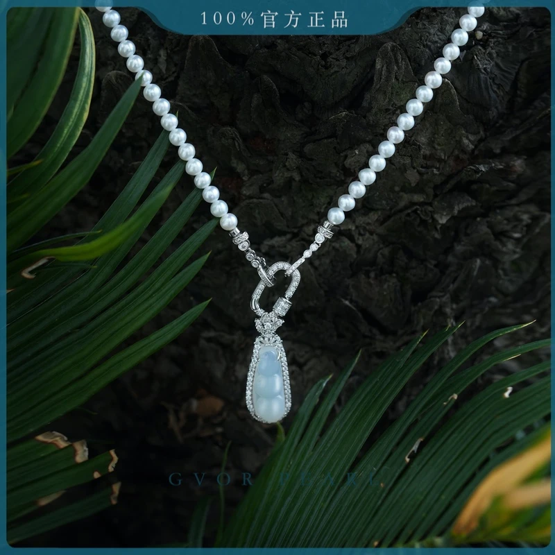 母亲节热卖爆款｜4-5高品质天然baby珍珠玉髓福豆项链C1333