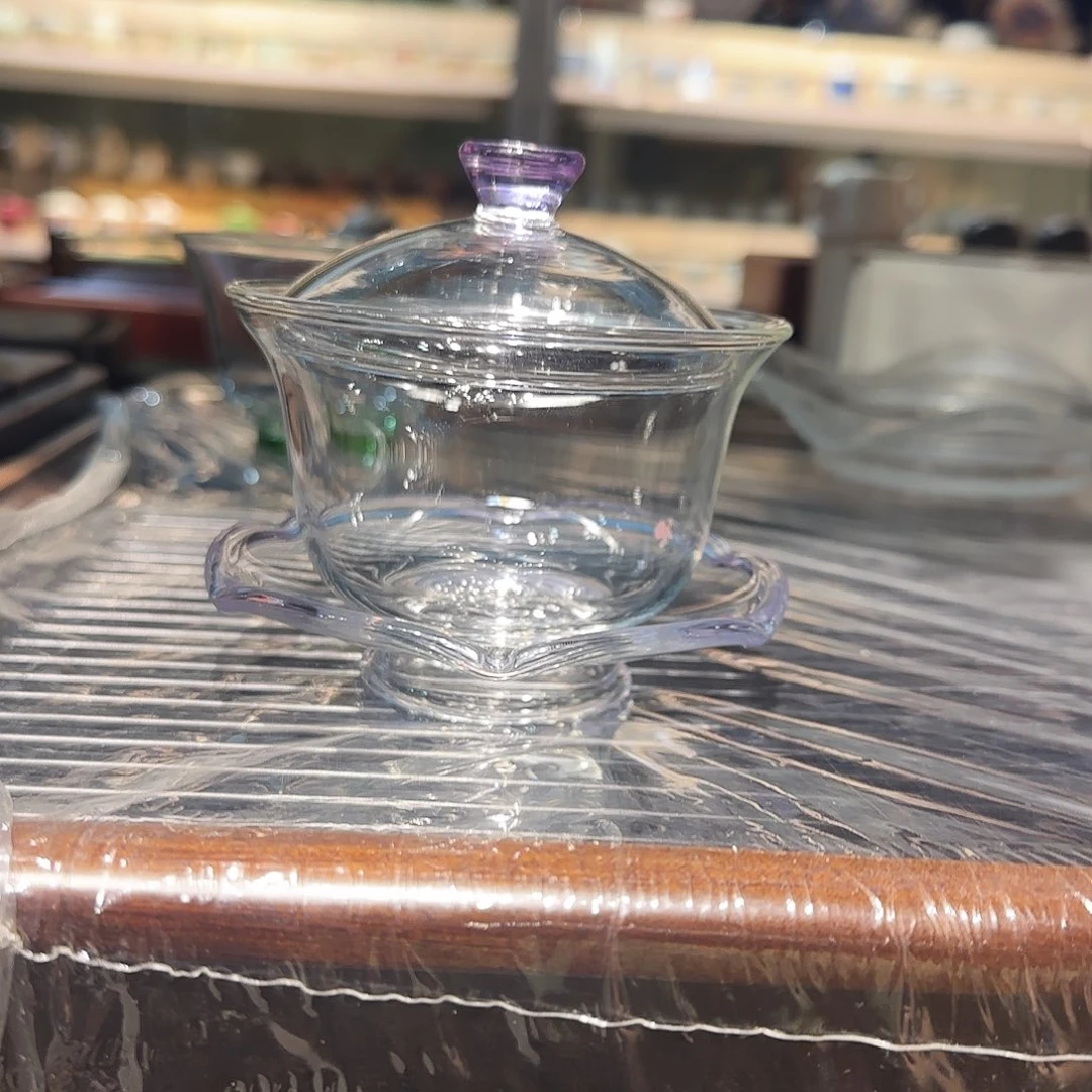 哒****禅语盖碗紫色///////