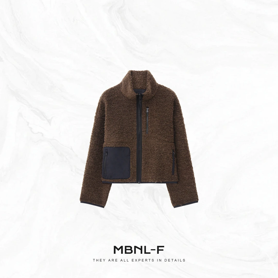 MBNL-F“摩卡颗粒绒” 羊毛索罗纳定纺羊毛外套 秦磊XM-XWT6337