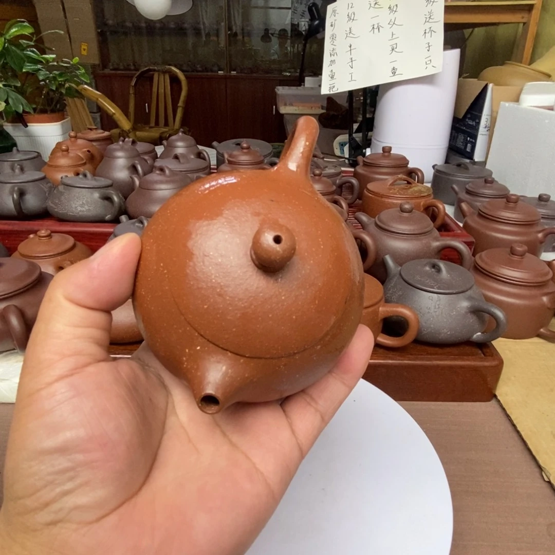 茶壶紫砂红降零添加西施壶180 cc微瑕介意勿拍