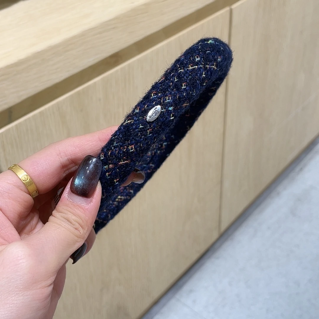 非金属蓝色发箍小香