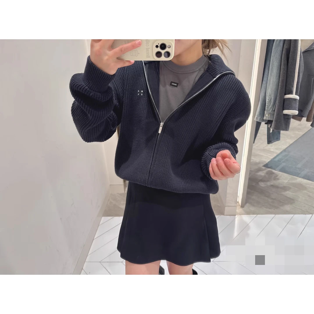 【龙-黑色毛-衣】女款短外套保暖常规纯色韩版黑色休闲短款