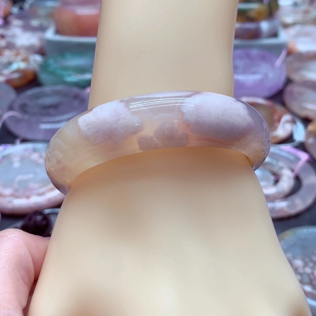 玛瑙/玉髓手镯未镶嵌床**月2