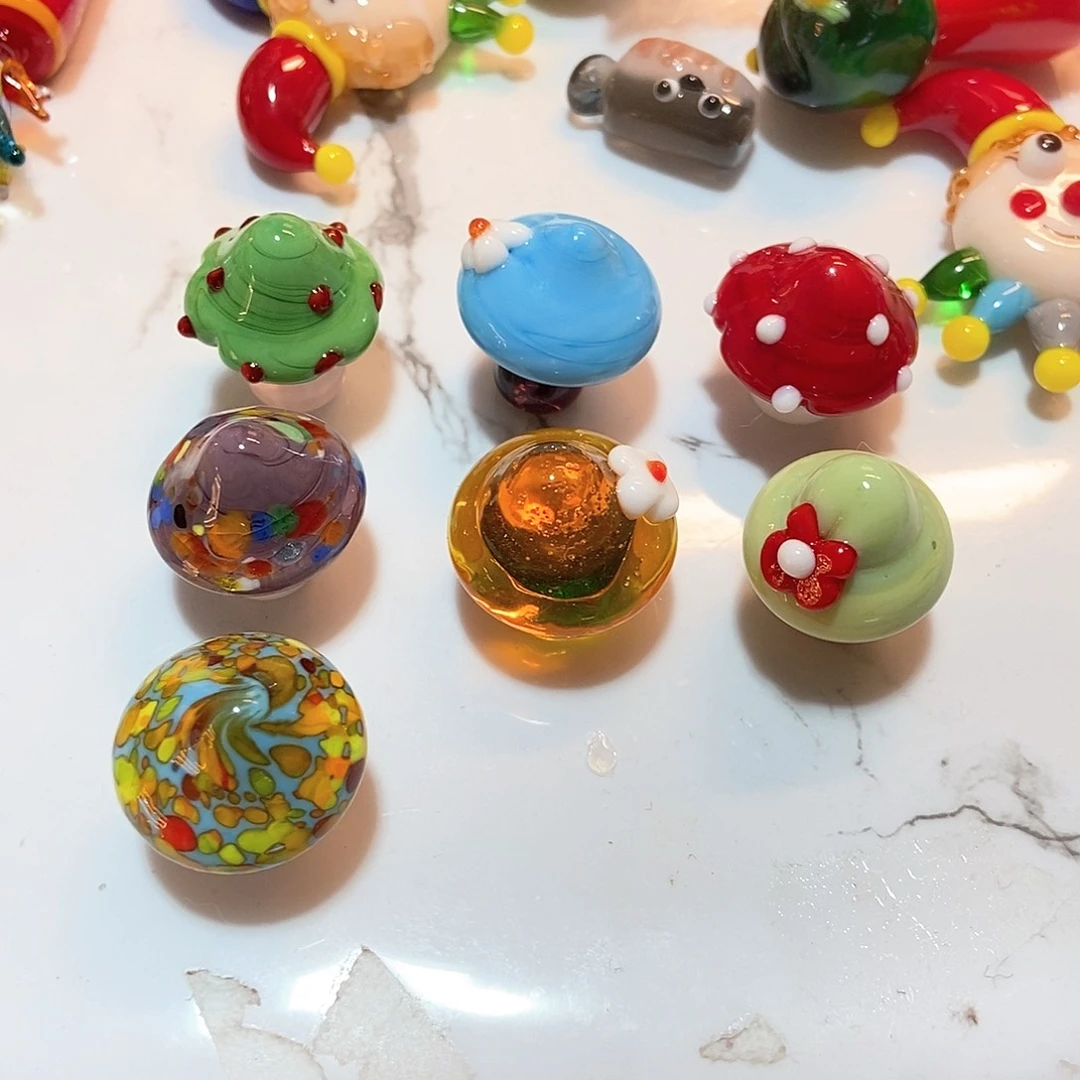 琉璃手工艺品蘑菇自己备注