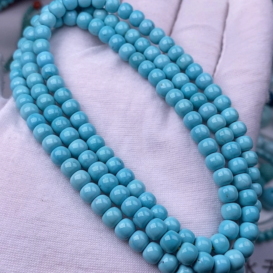 绿松石未镶嵌珠宝奇石5.4mm