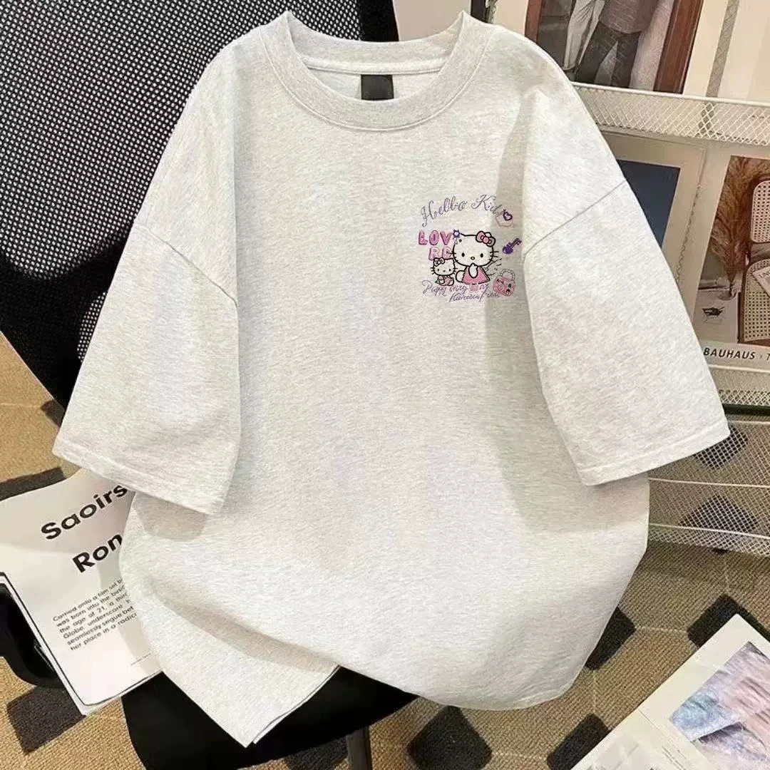 女童卡通印花纯棉短袖T恤2025韩版夏装ins中大儿童女孩上衣打底衫