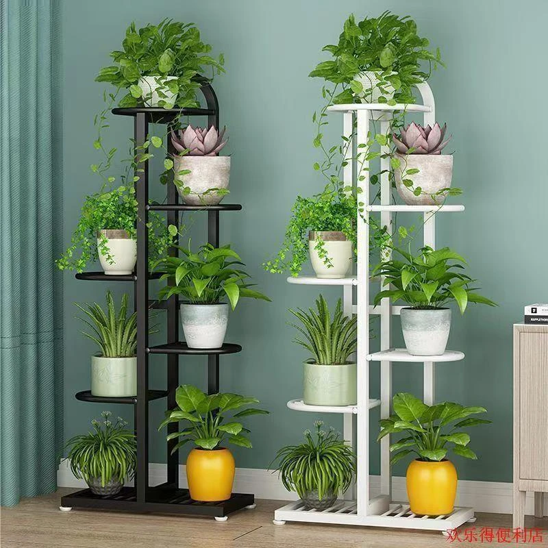 花盆放置架 多层花架阳台落地式室内客厅花架隔断多肉花盆置物架