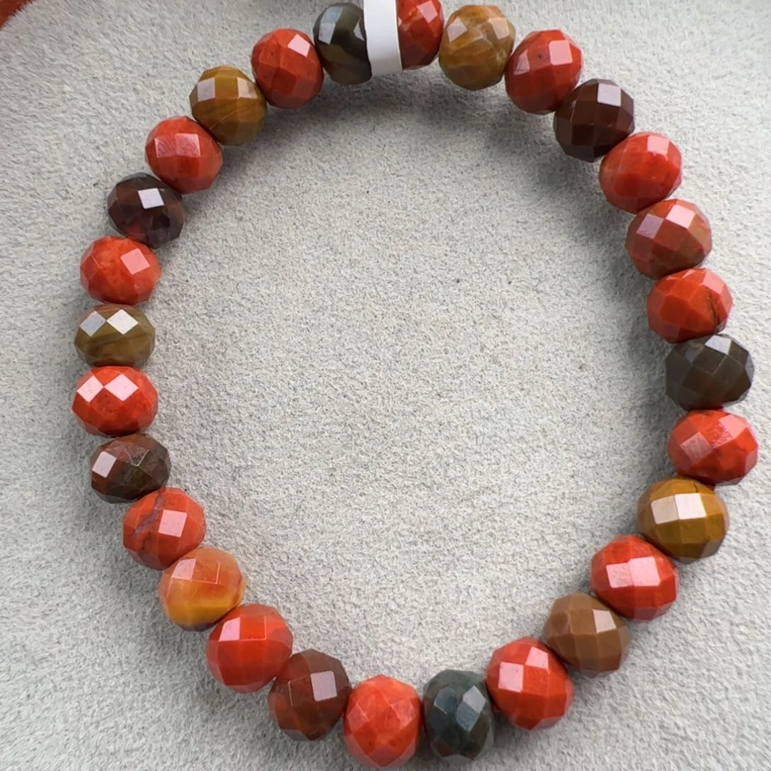 南红玛瑙未镶嵌（包浆切面手串7mm+