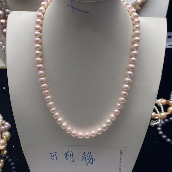 合金淡水珍珠项链