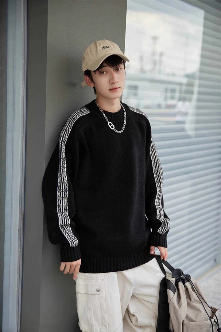 220【迪】儿童时尚休闲圆领套头毛衣-8613/9613/9607