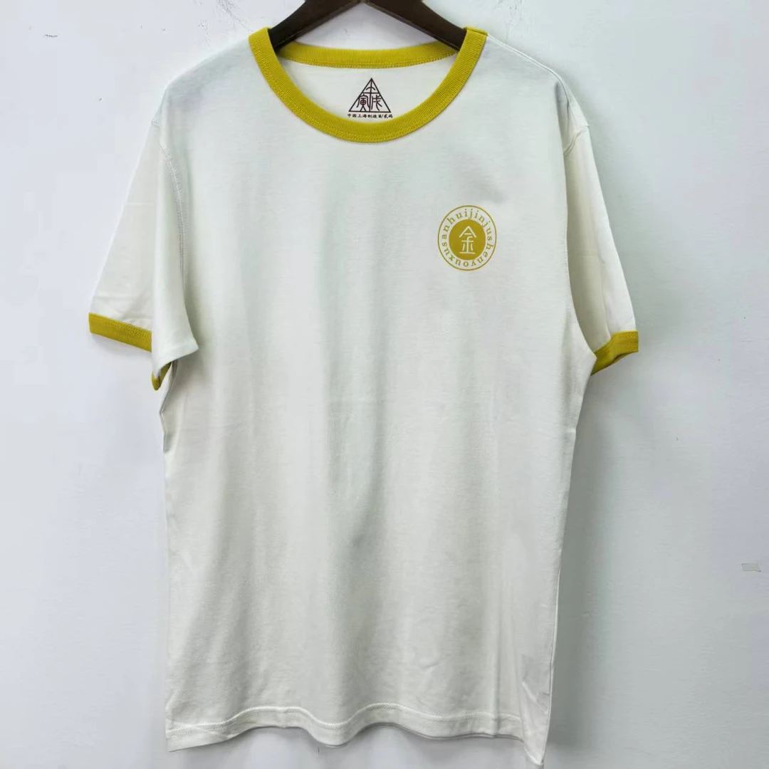 Z6 撞色柔软螺纹圆领短袖T恤(清仓)