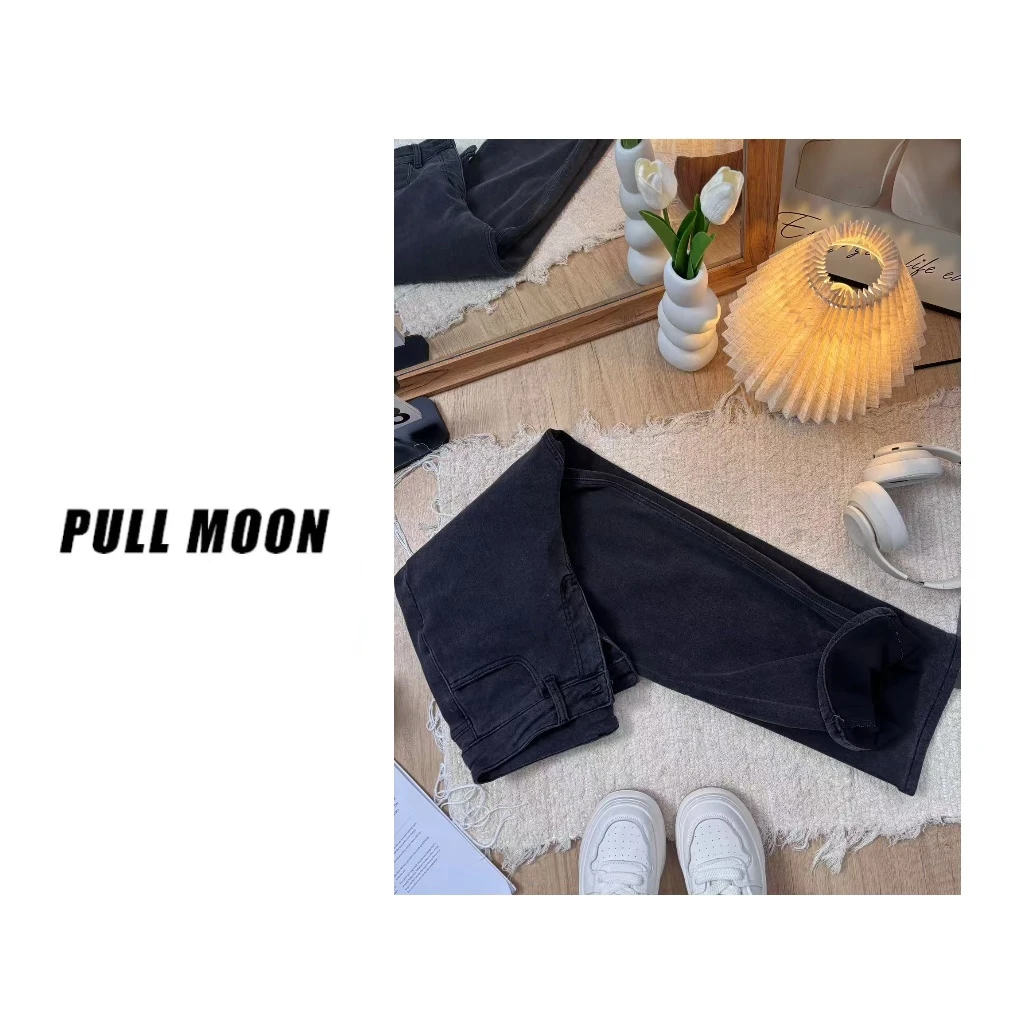 38-989779   阔腿牛仔裤女秋冬搭配显高显瘦宽松直筒裤 NZK/1216