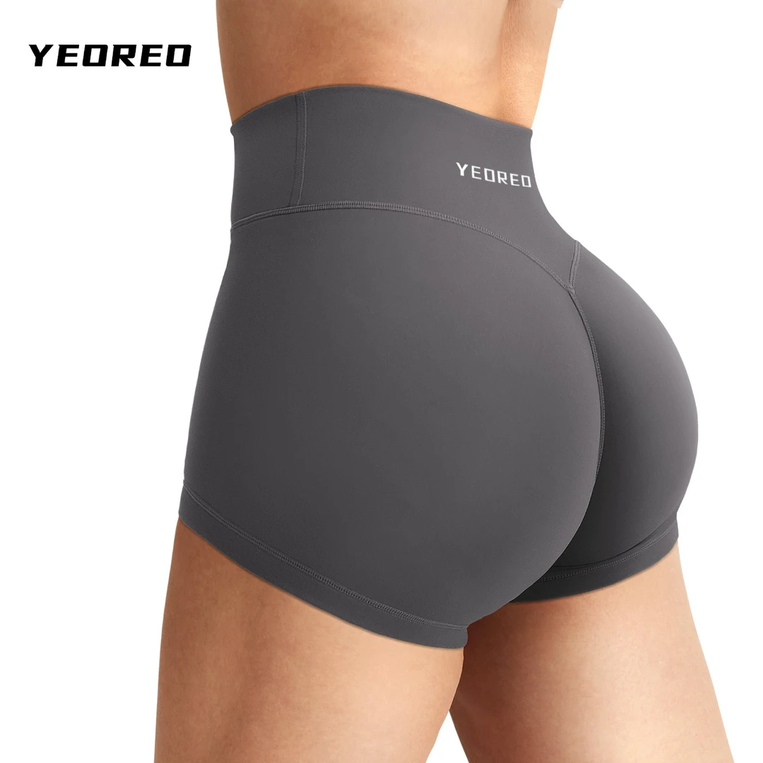 YEOREO 超短2.5寸内长高腰提臀健身短裤高弹透气夏季薄款瑜伽运动