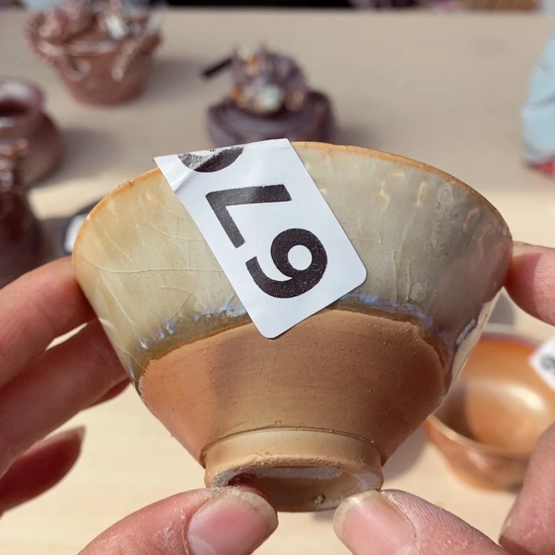 瑕疵，柴烧茶具陶瓷杯子拆包快乐