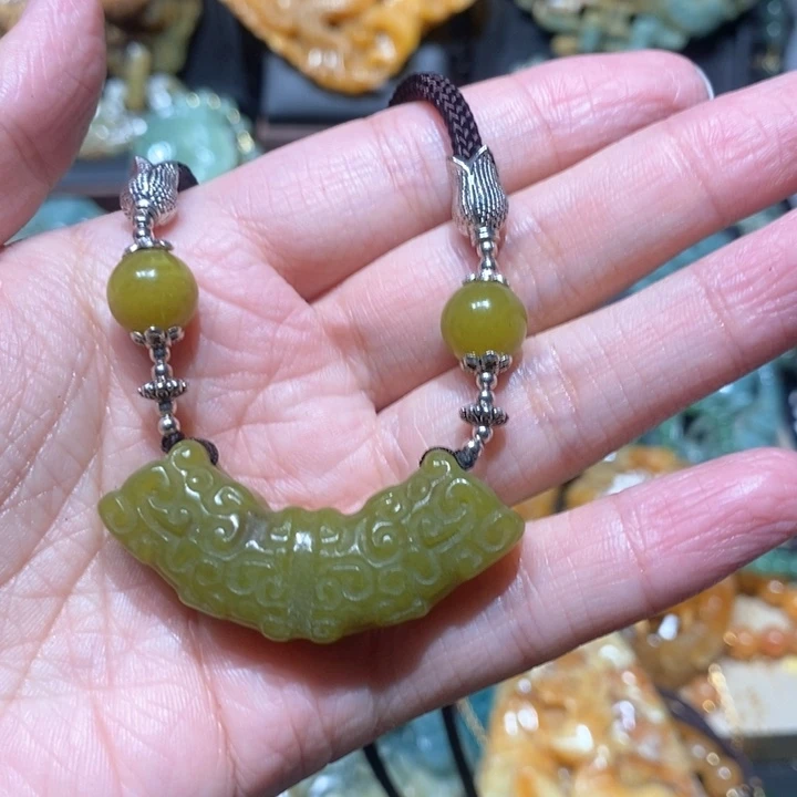 岫玉毛衣链未镶嵌