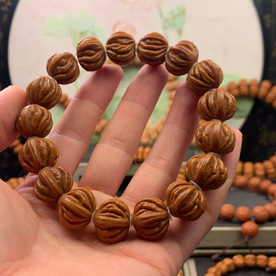 【闪购商品】桃核手串18佛手手串