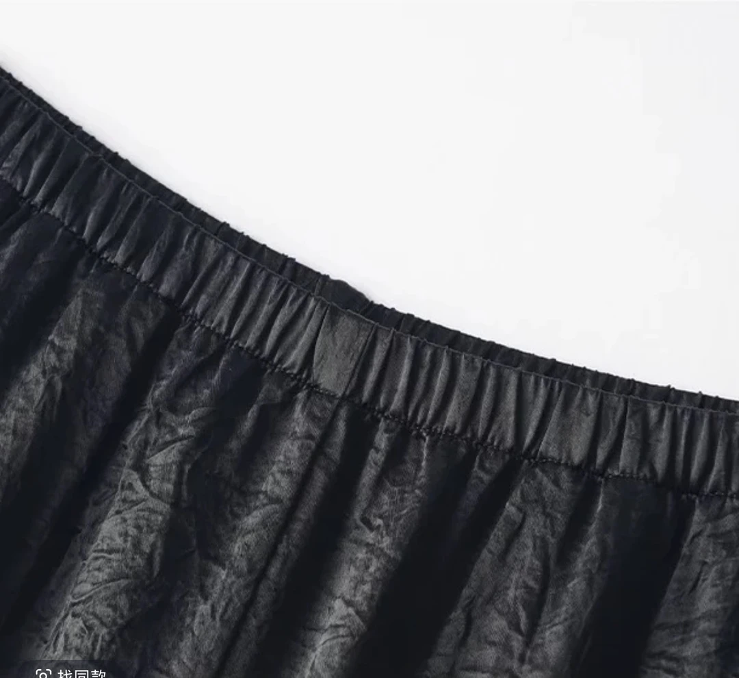 【可可心选】“流光醋纤裤”25夏醋纤垂感松紧腰直筒阔腿休闲裤