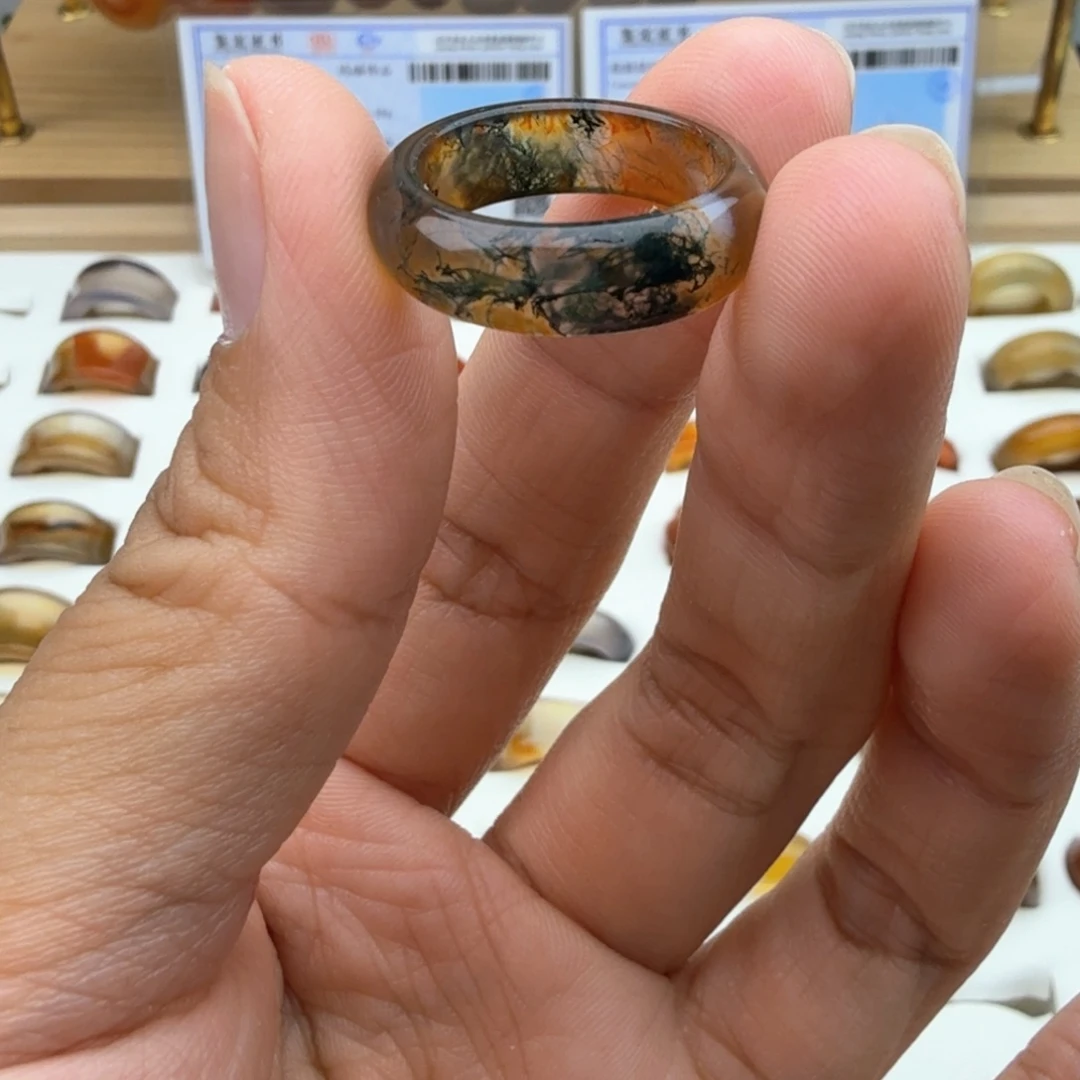 未镶嵌戒圈玛瑙/玉髓14/15圈福利默认微瑕介意勿拍