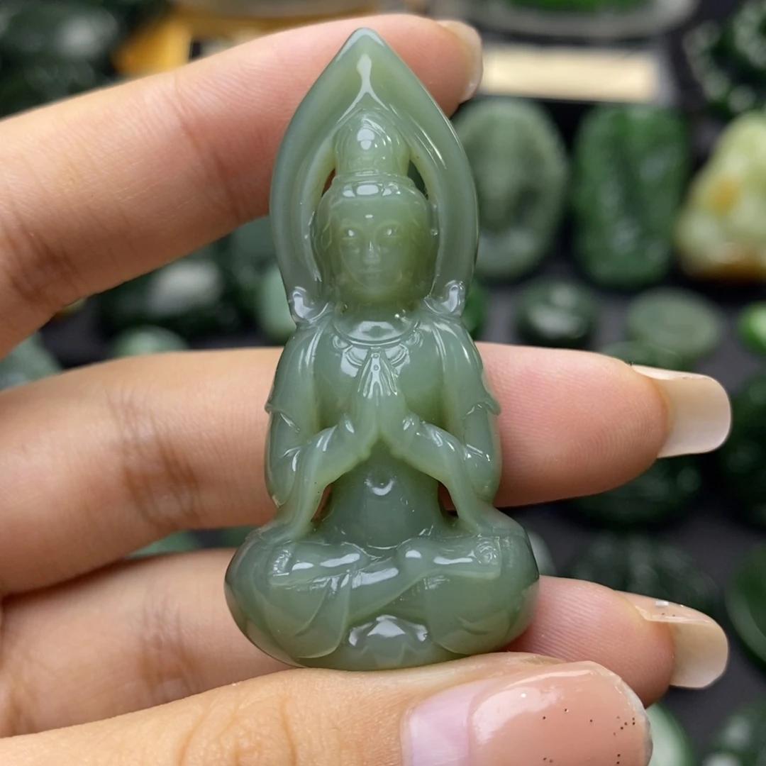 未镶嵌和田玉(碧玉)挂件