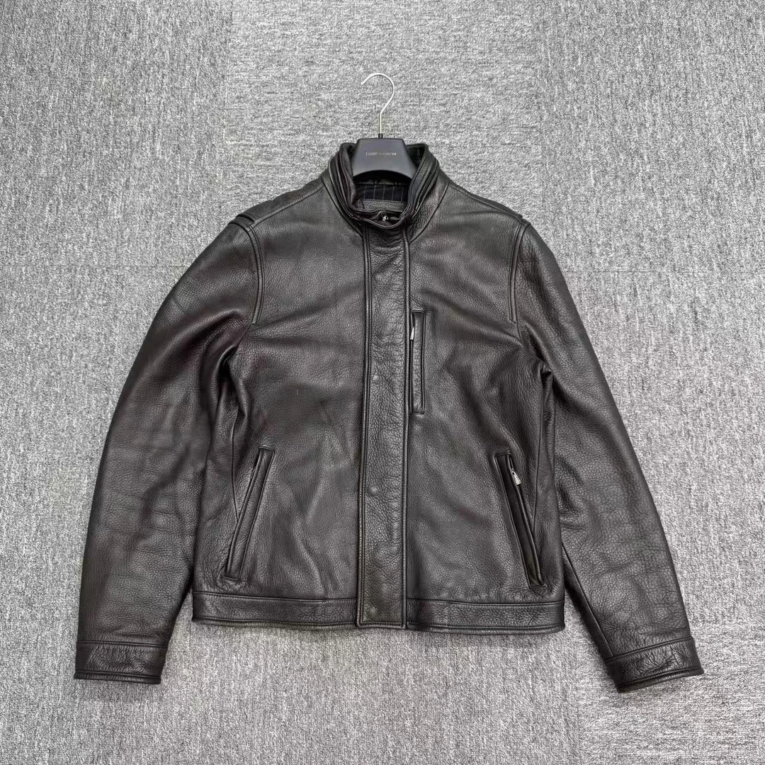 99新 ZEGNA  Zegna 真皮夹克/s码/编码17026