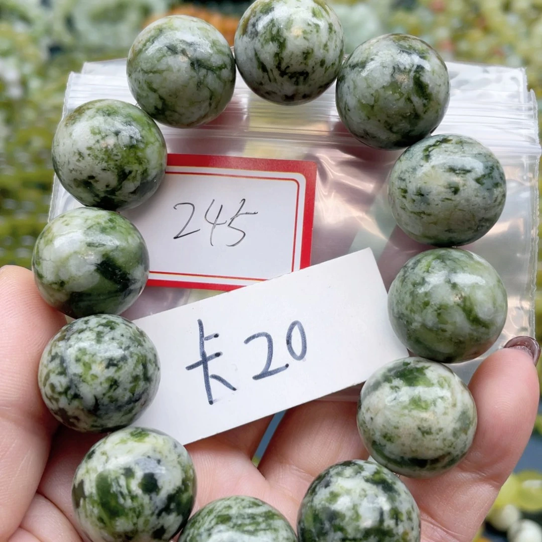 未镶嵌蛇纹石玉手链