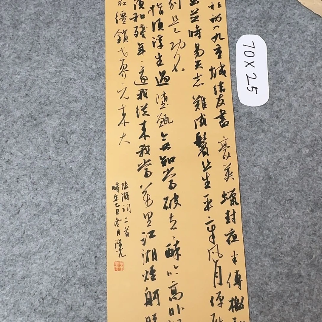 书法国展书家廖泽光70×25