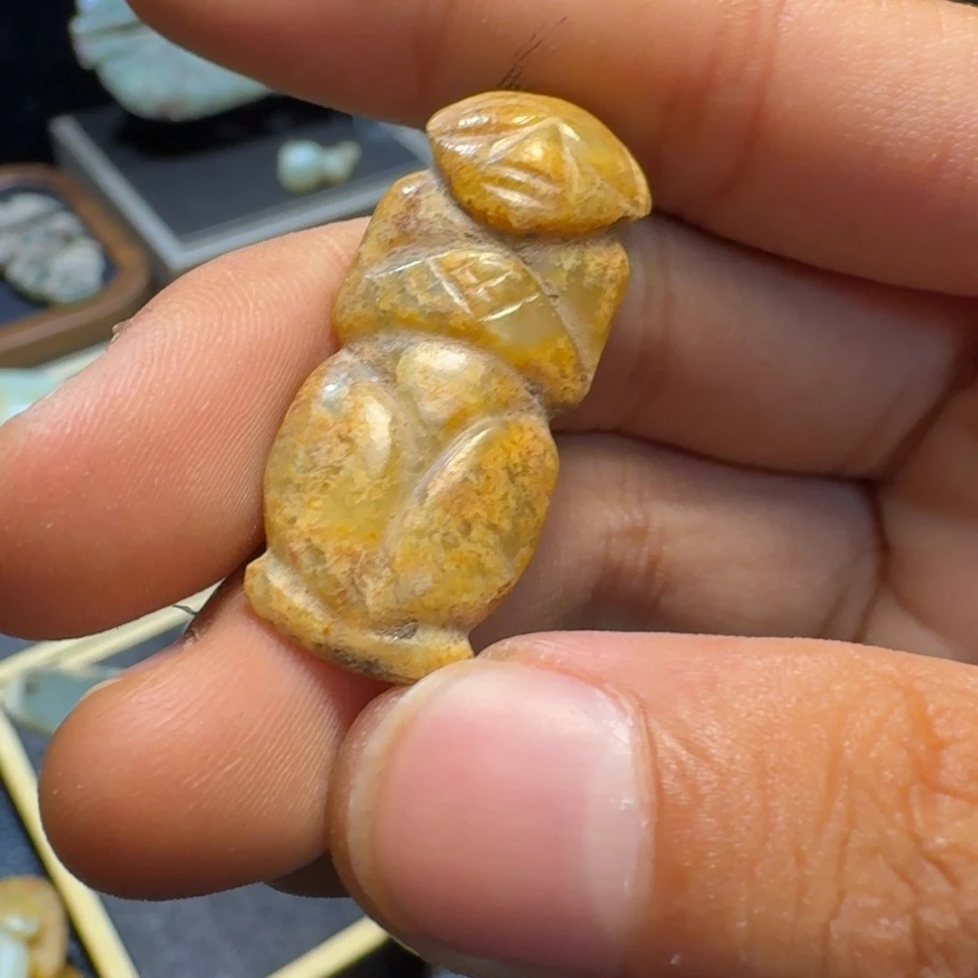 玉宇*玉摆件太阳人