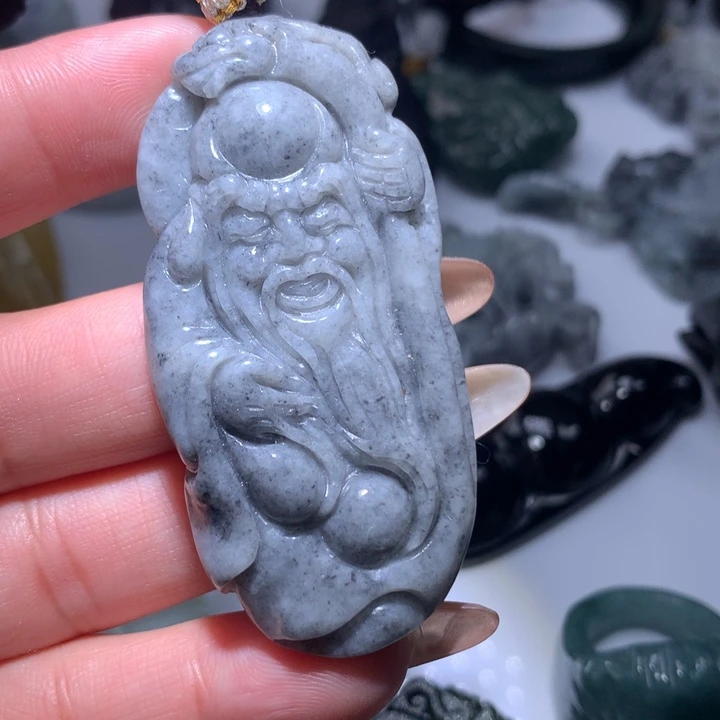 翡翠未镶嵌颈饰保真天然A货翡翠