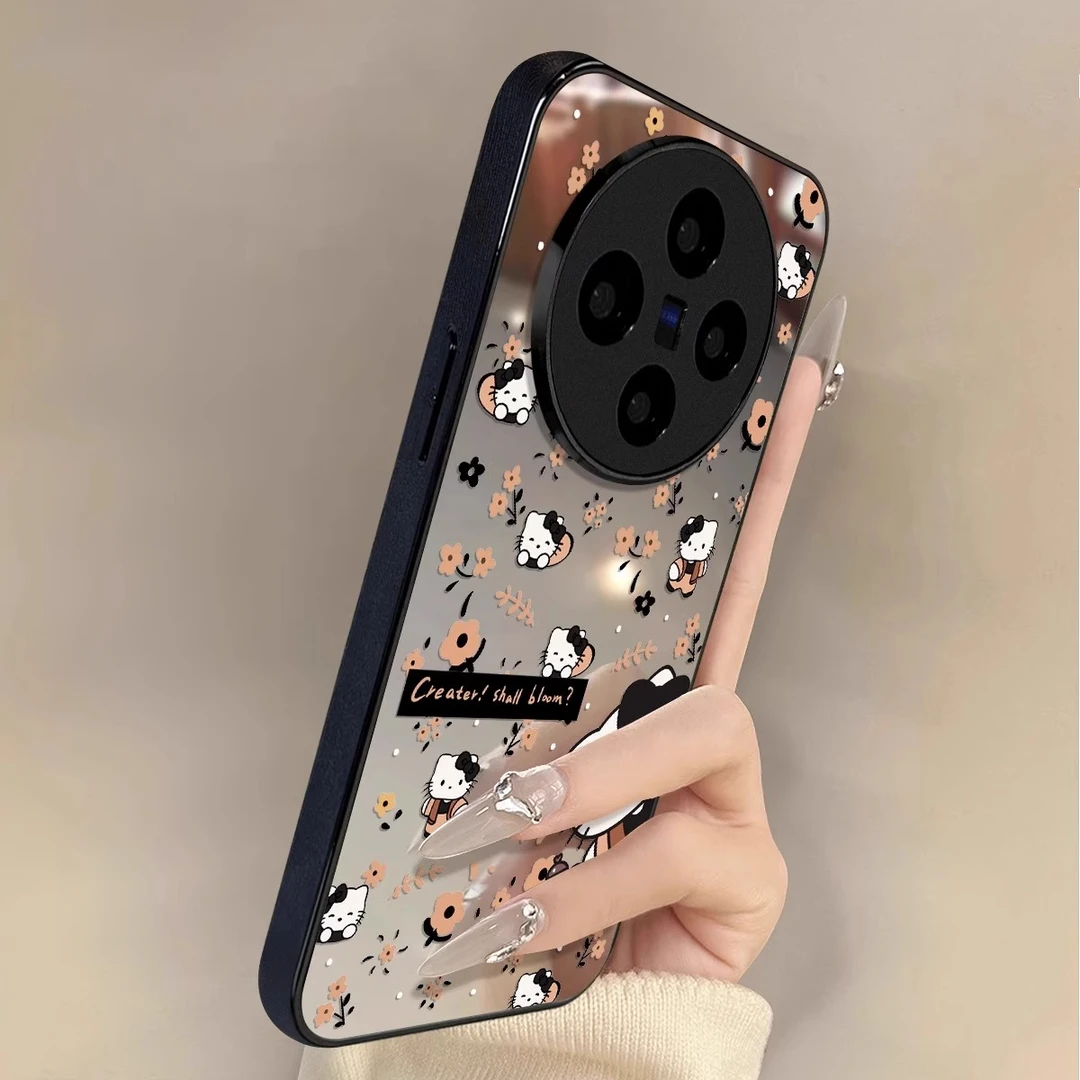 碎花KT猫适用vivox200s手机壳新款x90高级感x100S女款x200promin