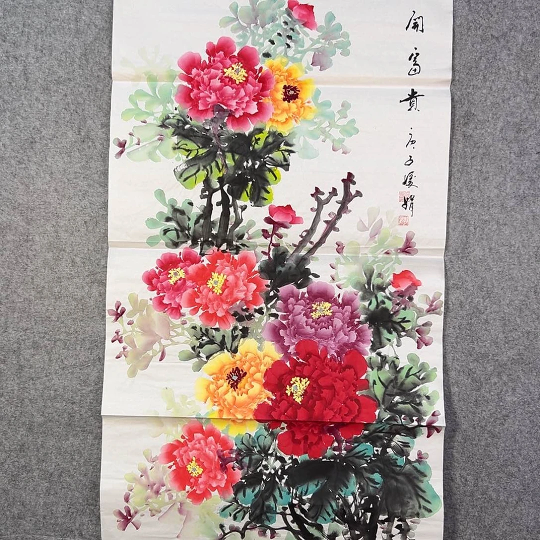 国画734 花鸟在此鸣叫时还要一