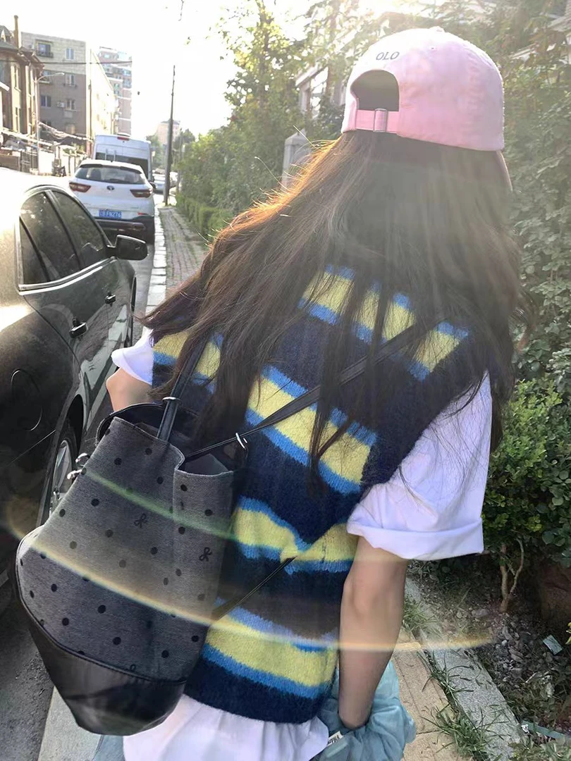 2025新款秋冬韩版百搭针织马甲女毛衣背心叠穿坎肩外穿