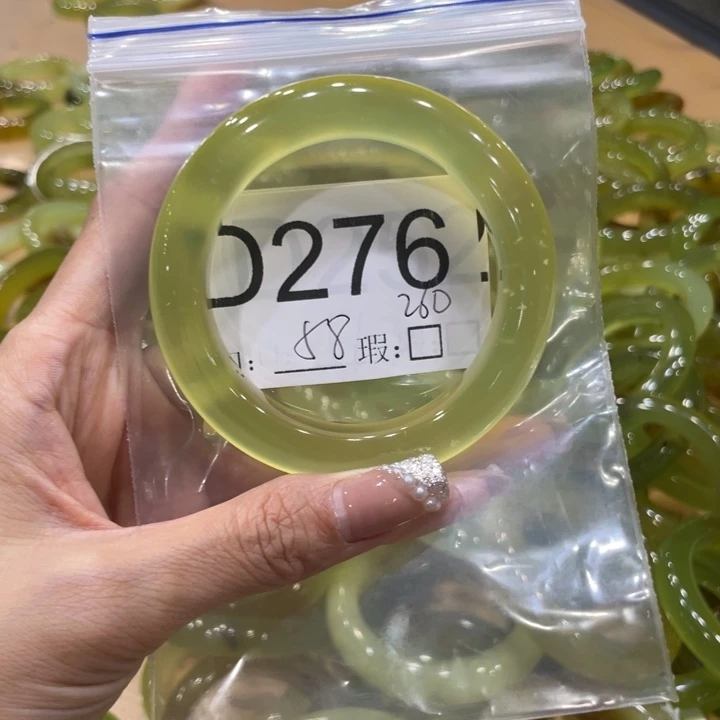 未镶嵌蛇纹石玉手镯小*珠
