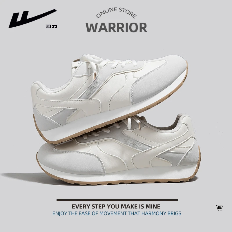 Warrior/回力德训鞋女2025秋新款休闲情侣百搭小白鞋潮流阿甘鞋