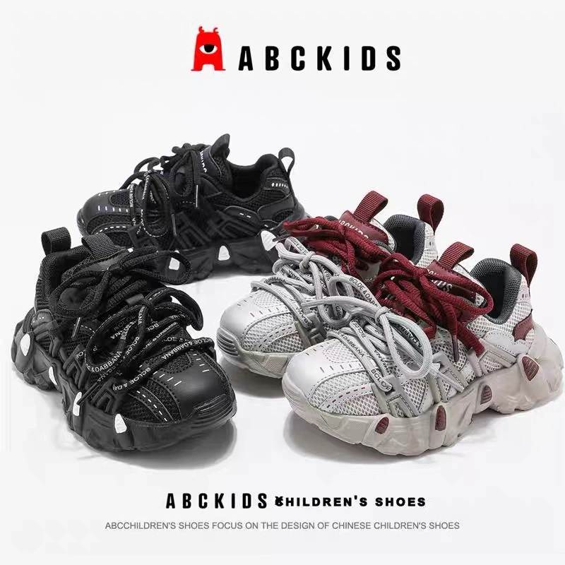 Abckids【工厂店】2025新款儿童韩版潮流男女童运动鞋SY513603036AX