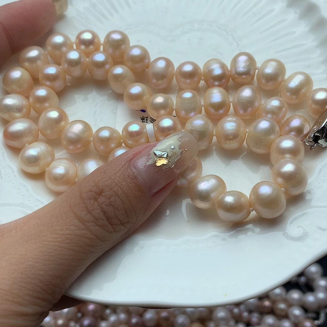 淡水珍珠9-10未镶嵌d30项链