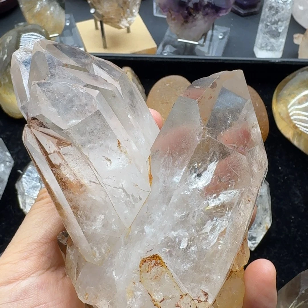 石材白水晶晶簇福利