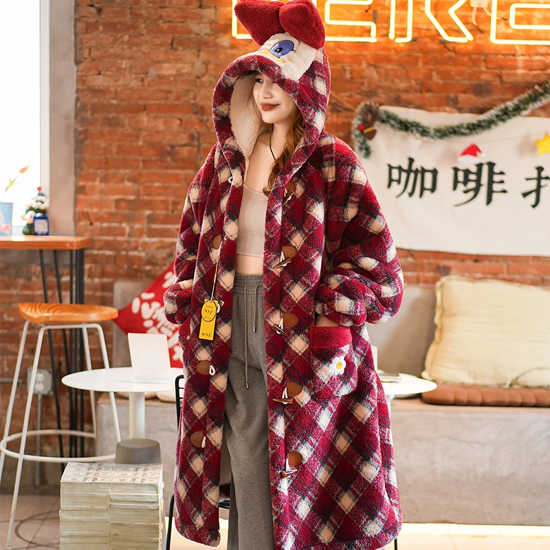 【加加加厚-更保暖】2025新款冬季成人保暖睡衣家居服套装可外穿