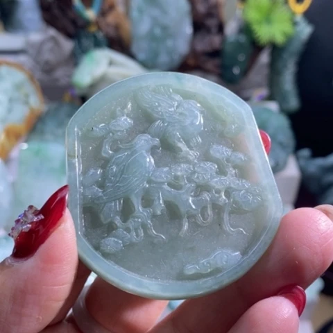 【闪购商品】颈饰未镶嵌翡翠喜上