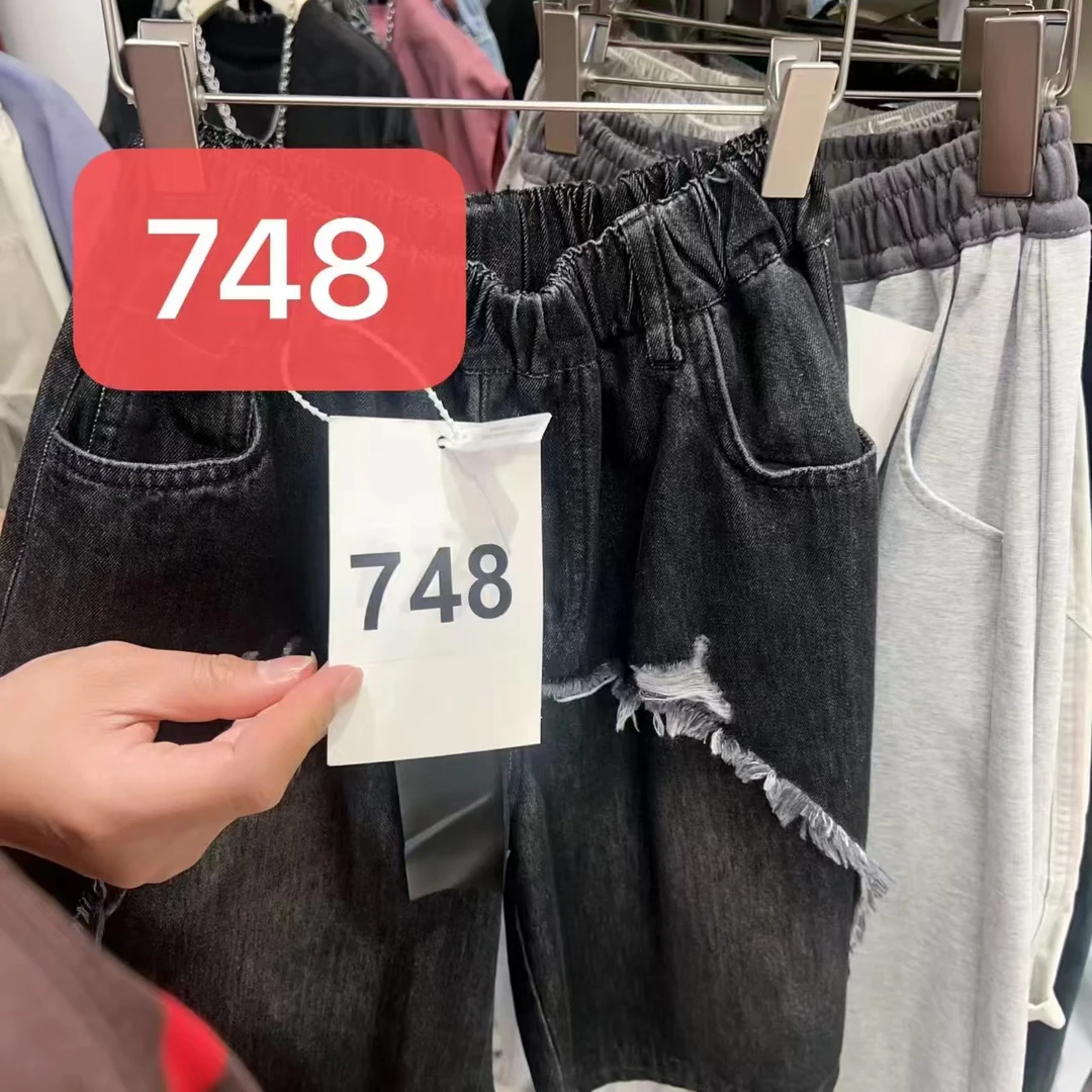 KM PERSONALITY 2025 新款 夏季男童牛仔裤短裤 748