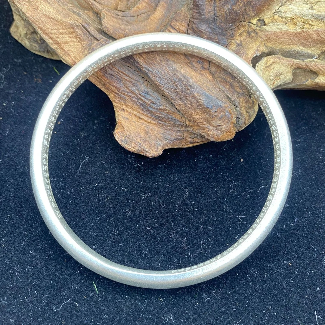 足银手镯 足银古法实心手镯【小北质检】ZJL95Z14多样性发一