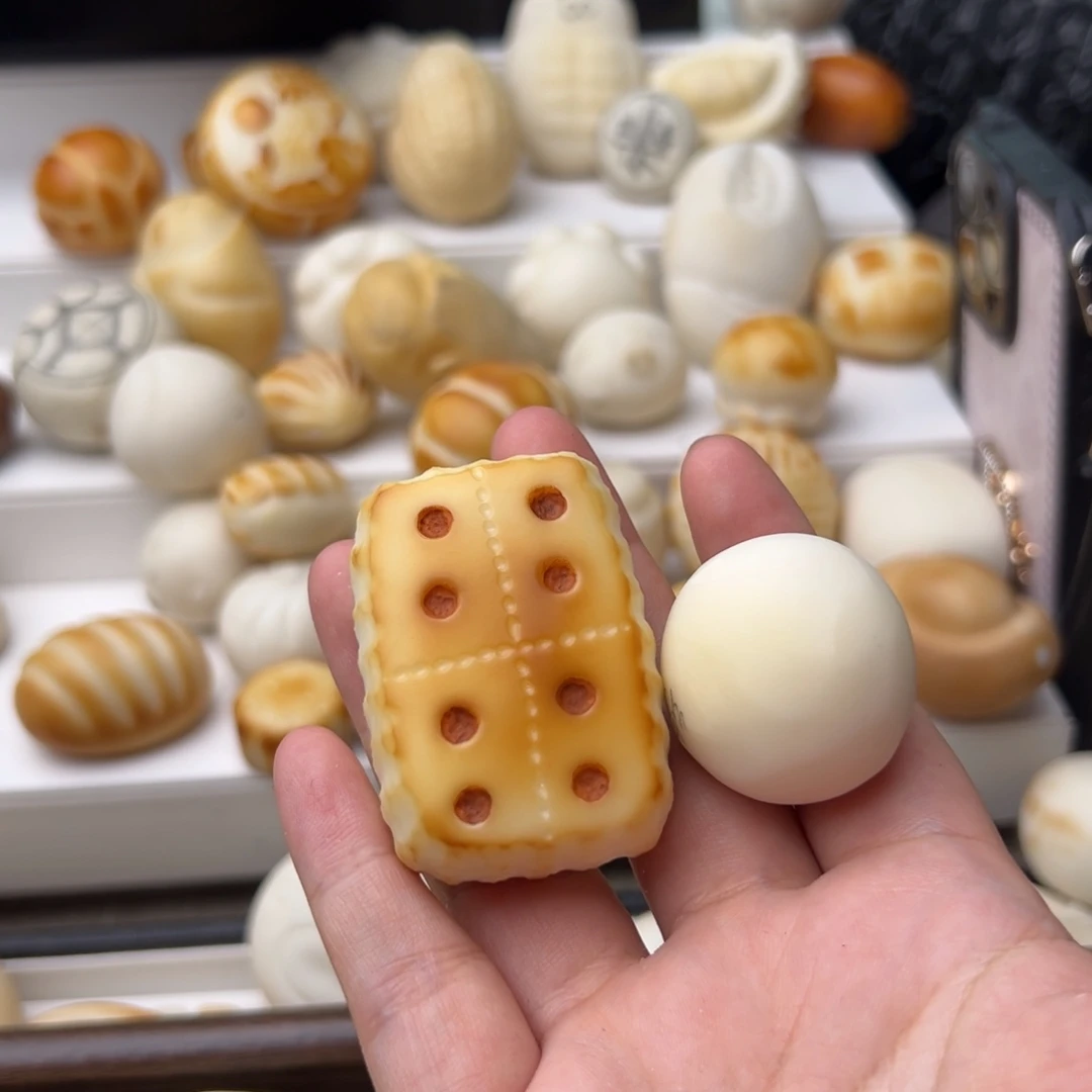 绵***绵把件菩提根/象牙果定制饼干画棕色饼干圆球烤画元宝补链接